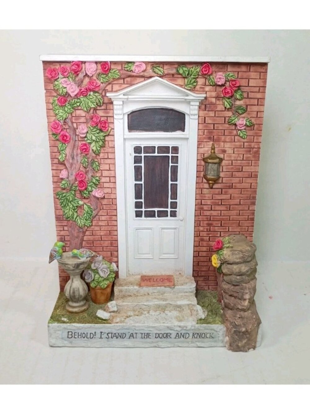 Vintage Door Collection Wall Hanging Cottage Whimsy Kitschy 3D Diorama